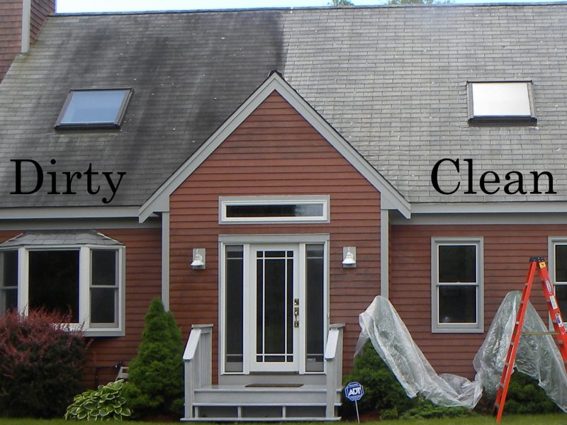 cape cod half roof clean